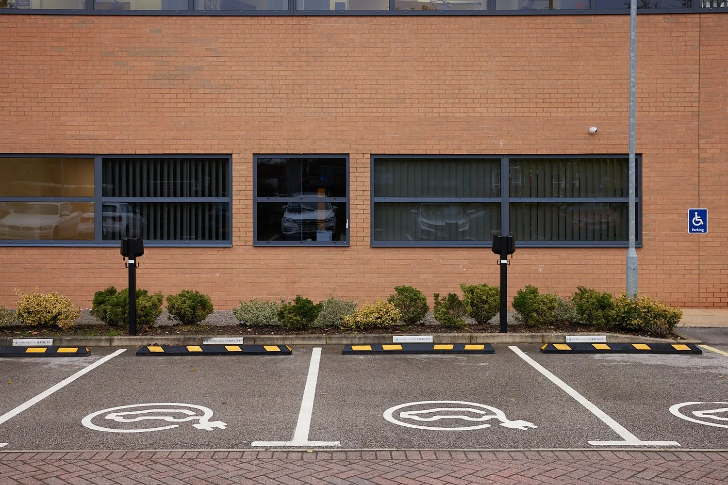 Car Park at Amelia House - Manchester Treatment Hub