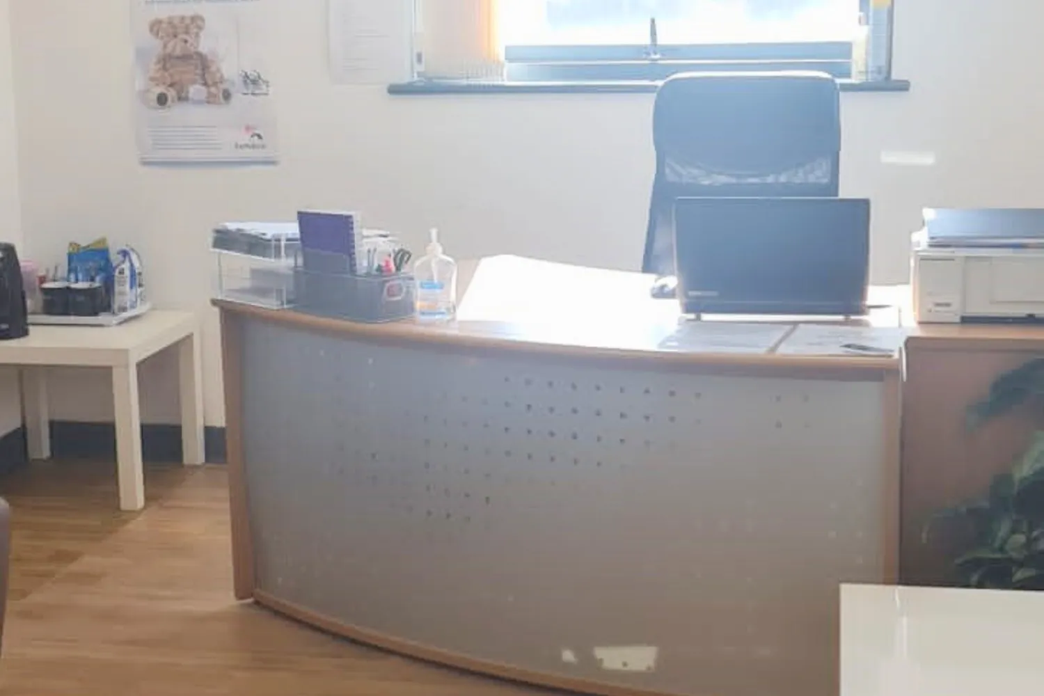 Blackpool reception area